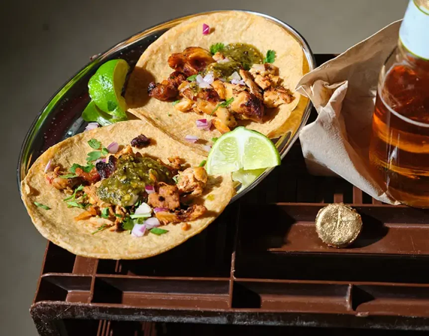Die Salsa-Shop-Theke in vollem Gange